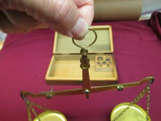 Antique Apothecay - Gold - Jewelry balance scale by the Triumph Scale Co. 2