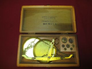 Antique Apothecay - Gold - Jewelry balance scale by the Triumph Scale Co. 3
