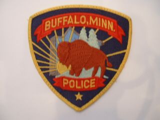 Buffalo (type 2) Police Obsolete Cloth Shoulder Patch Minnesota Usa