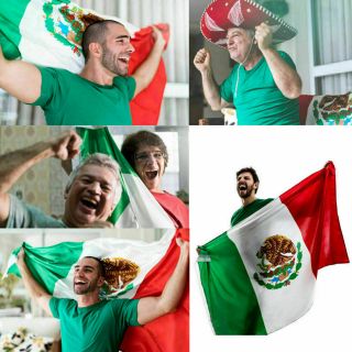 Bandera De Mexico Grande 3x5 Ft Poliester Fiesta Mexicana Cinco De Mayo Flag