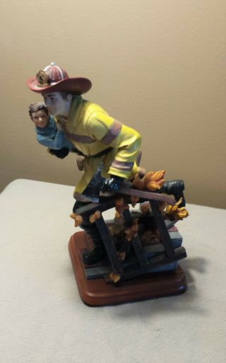 Vanmark Red Hats Of Courage Collectible Figurine " Saving A Life "