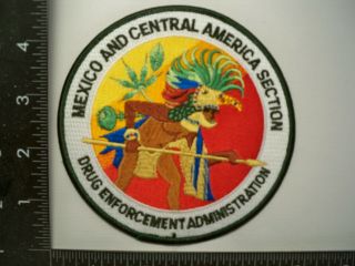 Federal Dod Dea Hqs Mexico & Ca Unit 5 " Patch Latin American Police Drug Tf Vwe