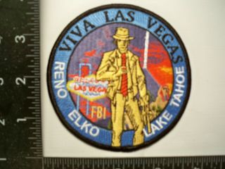 Federal Fbi Las Vegas,  Nv Police Patch Variation Nevada Law Enforcement Tf Gman
