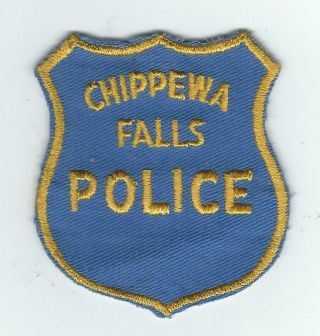 Vintage Chippewa Falls,  Wisconsin Police (cheese Cloth Back) Patch