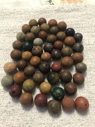 Antique Clay Marbles (vintage) 3