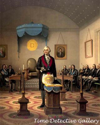 George Washington As A Master Mason - Historic Art Print