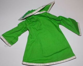 Vintage Ideal Crissy Velvet Doll Kelly Green Coat Dress 8094 - 5,  Scarf Clip VHTF 2