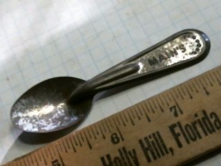 Mains Ice Cream Tin Spoon Middletown Md Antique Vintage Old Dairy Soda Fountain