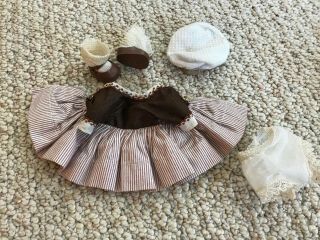 Vintage Nancy Ann Storybook Muffie Doll Outfit,  Complete