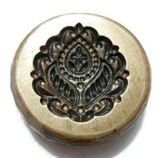 Vintage India - Bronze Jewelry Die Mold - Hand Engraved Big Locket Jewelry Mould
