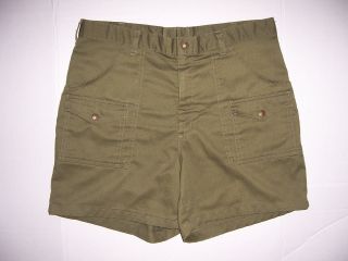 Boy Scout Shorts With Cargo Pockets,  Waist 35