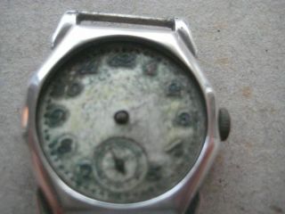 Antique Gents Silver Cased Wrist Watch 59RING19 2