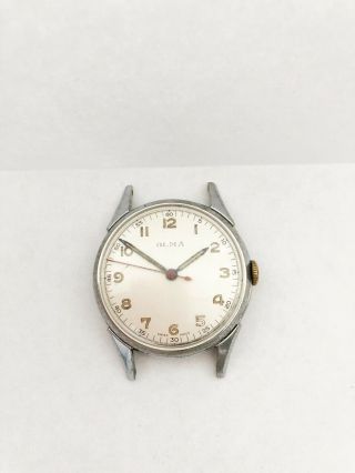 Olma Vintage Swiss Made Gents Watch Military Style