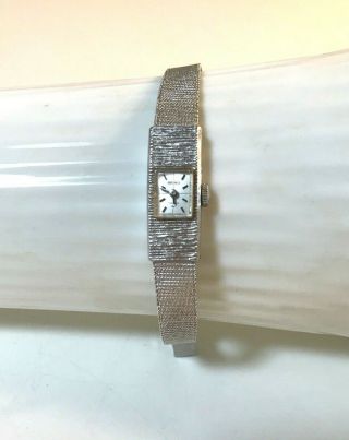 Womens Seiko 17 Jewels 1520 - 3350 Wgp Back Stainless Steel Wrist Watch