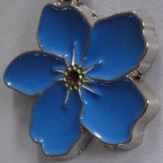 Forget Me Not Flower 1 " Lapel Pin / Masonic / Lds