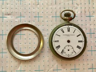 Antique Waterbury Pocket Watch Patented - Not Running 2