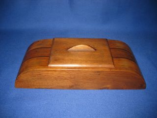 Vintage Art Deco Wooden Trinket Box 2