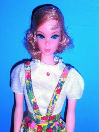 Vintage Mod 1973 Barbie Kelley Fancy In Flowers Best Buy 8620 Dress