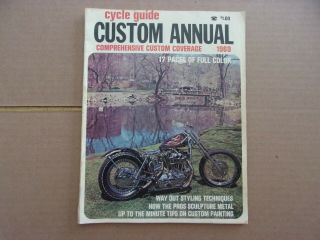 Vintage 1969 Annual Custom Chopper Build Guide Harley Panhead Shovelhead Honda