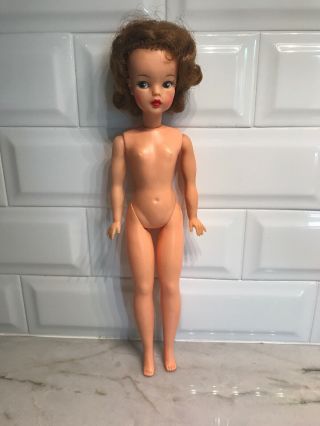 1962 Vintage Tammy Bs - 12 - 3 Brunette Hair Ideal Toy Corp Red Dress