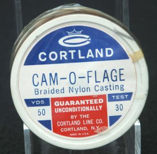 Cortland Line Co.  - Cam - O - Flage Braided Nylon Casting Line 30lb Test 50yds