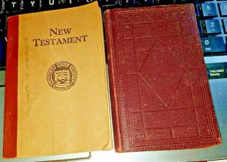 1879 Antique Danish Testament American Bible Society Vintage Old