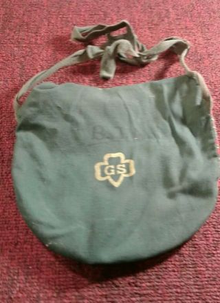 1970s Boy Scouts Mess Kit w/ Lid 2 Pans w/utensils & 1 Girl scout carrying bag 5