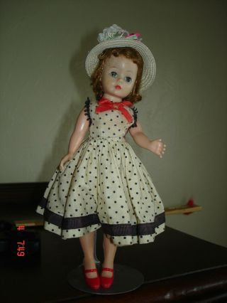 Madame Alexander 9 " Cissette Doll W/hose No Tag On Dress One On Hat