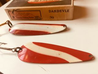 Vintage EPPINGER ' S DARDEVLE,  Gypsy king LURE SPOON Fishing Lures W/ BOX 2