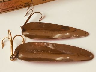 Vintage EPPINGER ' S DARDEVLE,  Gypsy king LURE SPOON Fishing Lures W/ BOX 5