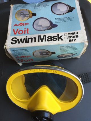Vintage Amf Voit Swim Mask - Swimaster