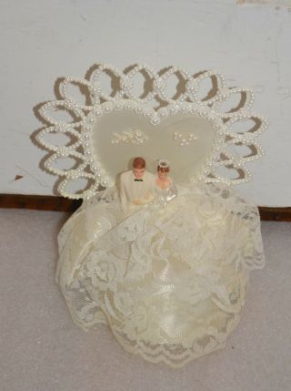 Vintage Bride And Groom Wedding Cake Topper Coast Novelty Mfg Company
