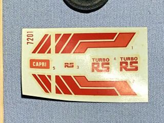 REVELL 1979 MERCURY CAPRI RS TURBO KIT 7201 MPC AMT 79 1/25 COMPLETE UNBUILT O/B 6