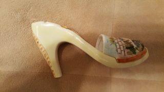 Antique Capodimonte Porcelain Hand Painted Slipper 17/1632 Made in Italy 2