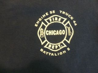 CHICAGO FIRE DEPARTMENT ENGINE 55/TRUCK 44 Tee Shirt - Size XXL 2