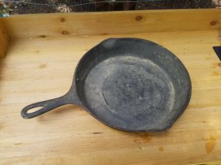 Antique LARGE Wardway Model 1433 Cast Iron Skillet Frying Pan at least sz 9 3