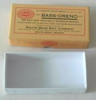 Vintage fishing lure & box South Bend Bass Oreno limited edition BASS 4 