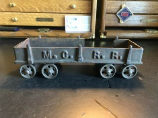 Antique Arcade? Williams? M.  C.  R.  R.  cast iron train car 2