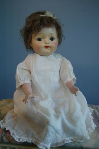Antique Vintage Effanbee Composition & Cloth Doll 20 "