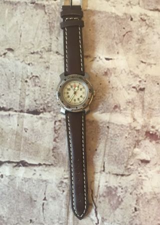 Vintage Women’s Swiss Army Watch Leather Band - And/or Repair 166 Ft