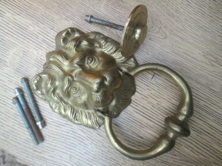 Vintage Large Brass Lion Door Knocker