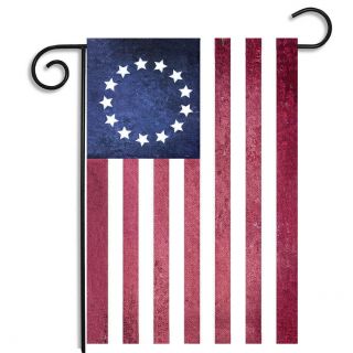 Betsy Ross 13 Star American Flag Garden Flag Three Patriotic 4x6 Inch Decals