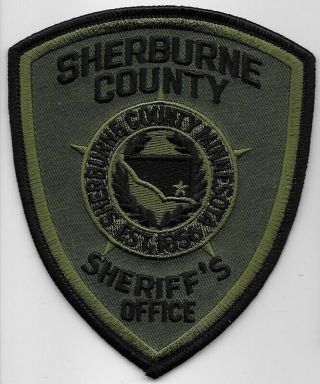 Swat Green Subdued Sherburne County Sheriff State Of Minnesota Mn Shoulder Patch