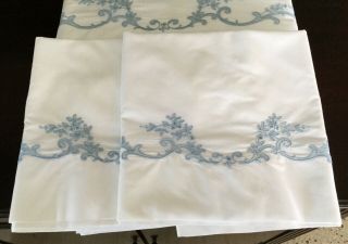 Madeira Portugal Antique Authentic Imperial Crown Linen Show Sheet & Pillowcases