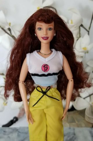 Mattel Barbie Teen Skipper Doll Red Ginger Hair Curly Courtney Jointed Arms Htf