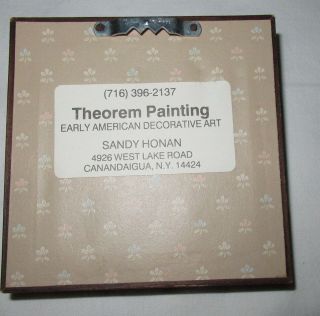 Vintage small bird on branch small theorem painting signed Sandy Honan 4