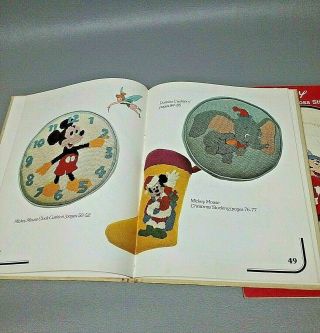 Vintage Disney Characters Needlepoint book & Counted Cross Stitch 4