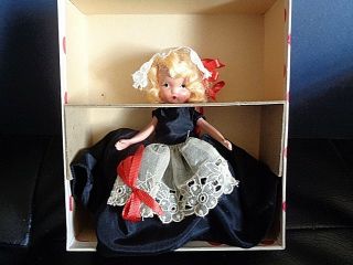 Vtg.  1940s Bisque Doll Nancy Ann Story Book " Polly Put The Kettle On " 173