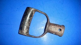 Antique Bolton & Johnson Cast Iron Shovel / Dibber " D " Handle W/1 " Socket