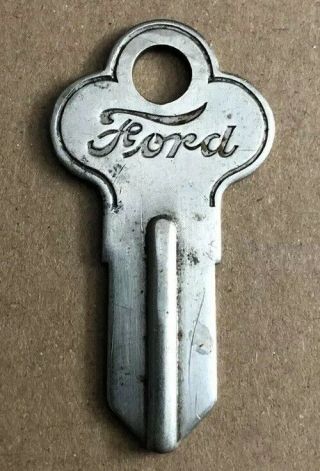 Antique Vintage Ford Script Key Blank